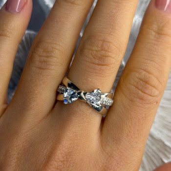 Pandora Ale 58 925 Sterling Silver Cz Ring Size 9