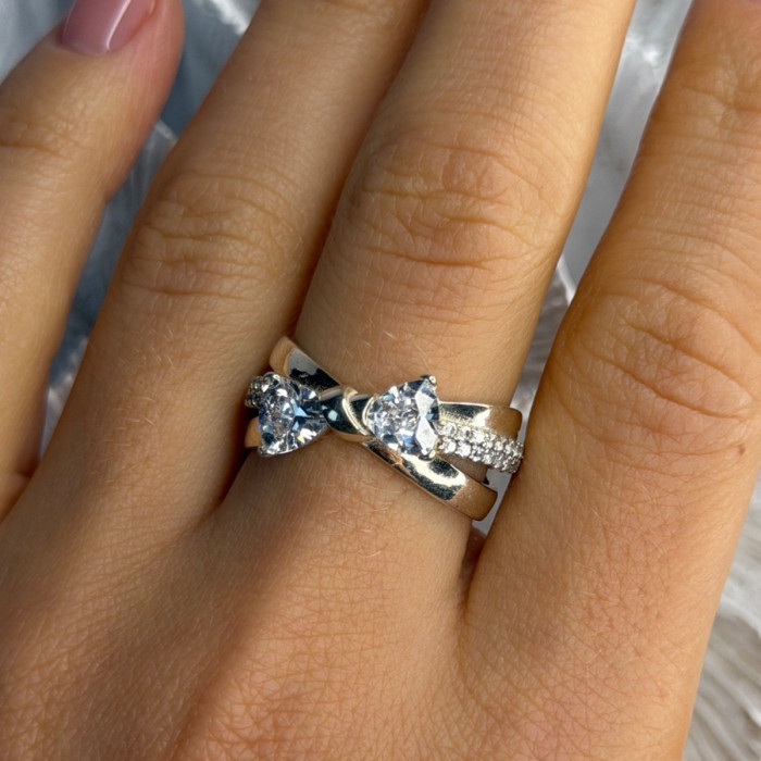 Pandora Ale 58 925 Sterling Silver Cz Ring Size 9