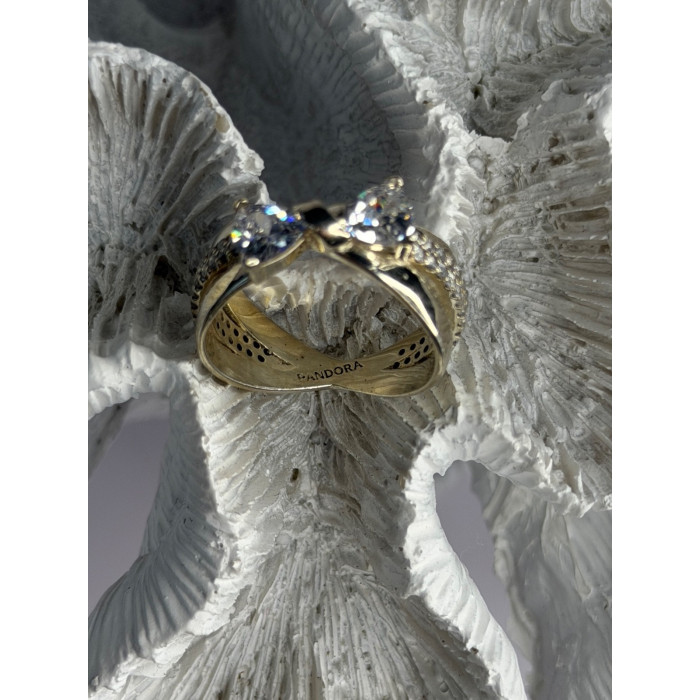 Pandora Ale 58 925 Sterling Silver Cz Ring Size 9