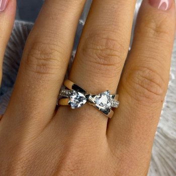 Pandora Ale 58 925 Sterling Silver Cz Ring Size 9