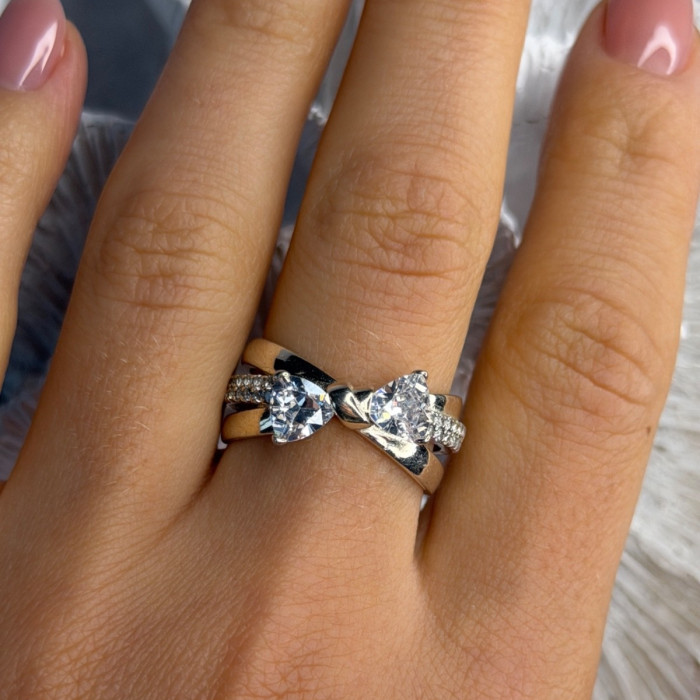 Pandora Ale 58 925 Sterling Silver Cz Ring Size 9