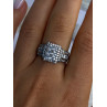 925 Sterling Silver Cz Ring Size 9
