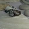 925 Sterling Silver Cz Ring Size 9