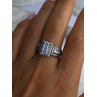 925 Sterling Silver Cz Ring Size 9