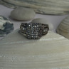 925 Sterling Silver Cz Ring Size 9
