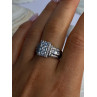 925 Sterling Silver Cz Ring Size 9