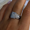 925 Sterling Silver Cz Ring Size 9
