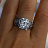 925 Sterling Silver Cz Ring Size 9