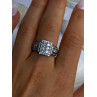 925 Sterling Silver Cz Ring Size 9