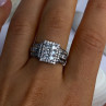 925 Sterling Silver Cz Ring Size 9