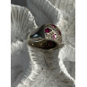 925 Sterling Silver Pink Topaz & Beryl Ring Size 5.5