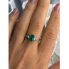 DJoy 925 Sterling Silver Emerald & Beryl Ring Size 8
