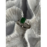 DJoy 925 Sterling Silver Emerald & Beryl Ring Size 8