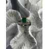 DJoy 925 Sterling Silver Emerald & Beryl Ring Size 8
