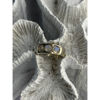Vintage 925 Sterling Silver Moonstone Ring Size 6.5