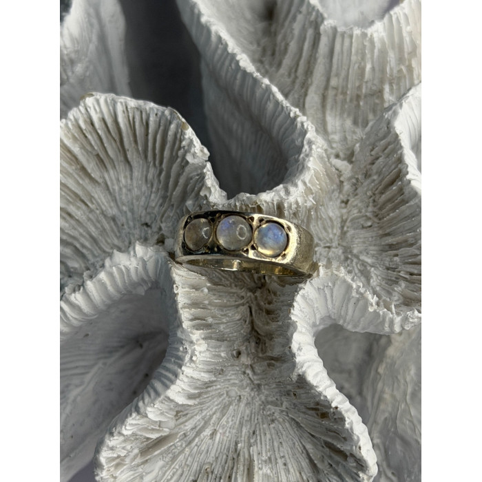 Vintage 925 Sterling Silver Moonstone Ring Size 6.5