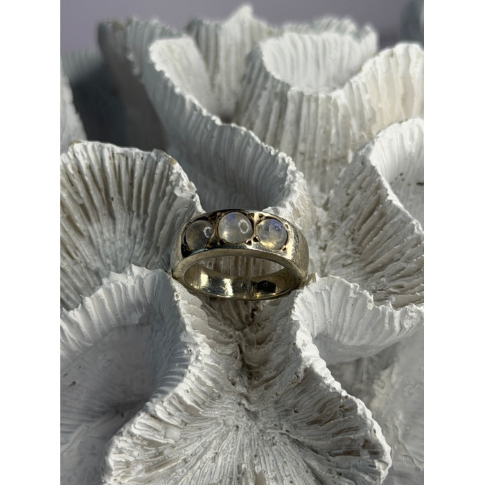 Vintage 925 Sterling Silver Moonstone Ring Size 6.5