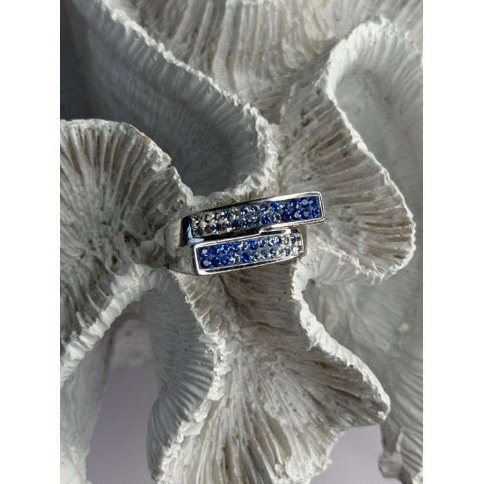 Beautiful 925 Sterling Silver Cz Ring Size 9