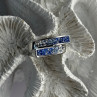 Beautiful 925 Sterling Silver Cz Ring Size 9