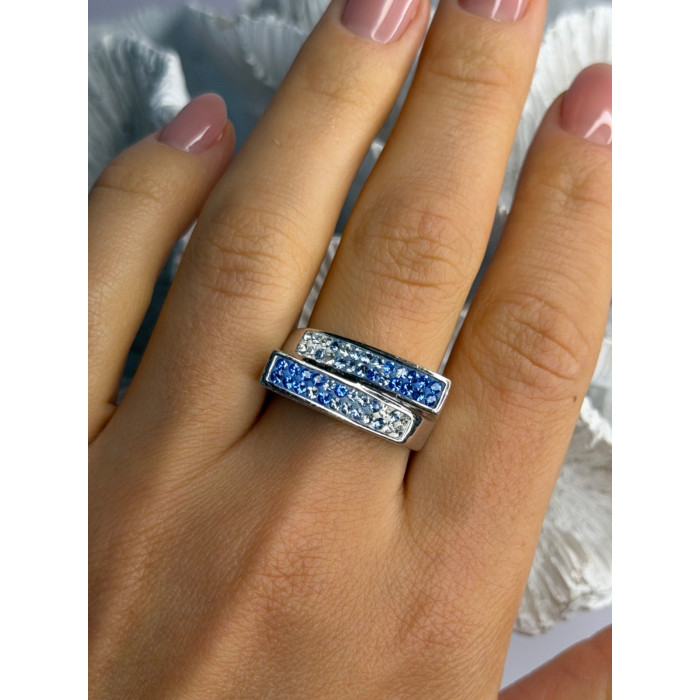 Beautiful 925 Sterling Silver Cz Ring Size 9