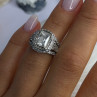 Tycoon 925 Sterling Silver Cz Ring Size 5
