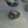 Tycoon 925 Sterling Silver Cz Ring Size 5