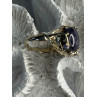 925 Sterling Silver Blue Tumbled Sapphire & Iolite Ring Size 9