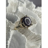 925 Sterling Silver Blue Tumbled Sapphire & Iolite Ring Size 9