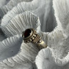 Vintage 925 Sterling Silver Garnet Ring Size 9