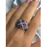 Beautiful Design 925 Sterling Silver Cz Ring Size 8