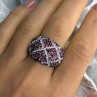 Beautiful Design 925 Sterling Silver Cz Ring Size 8