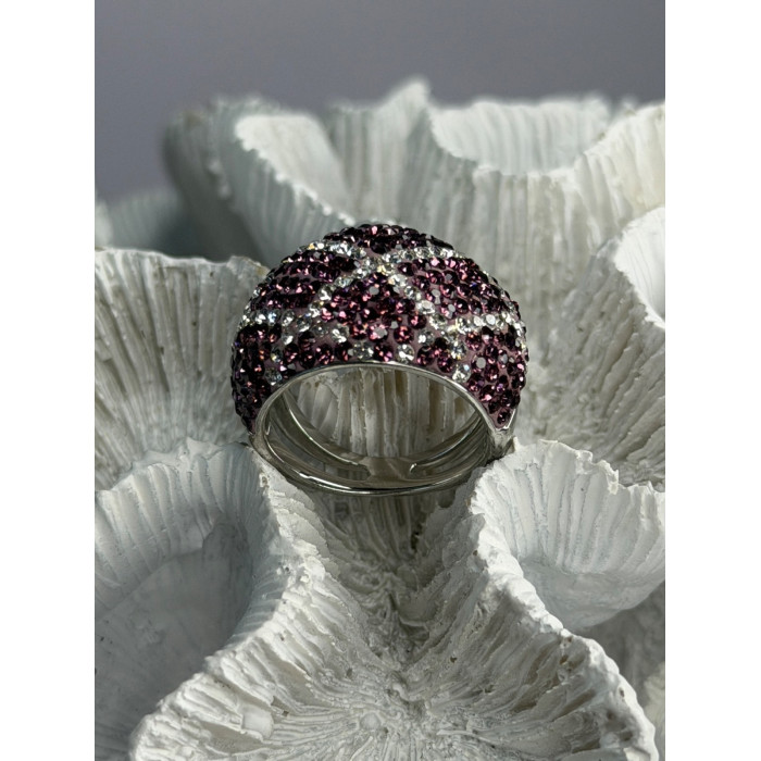 Beautiful Design 925 Sterling Silver Cz Ring Size 8