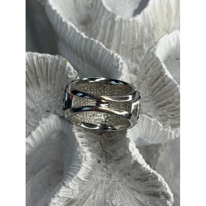 Beautiful Design 925 Sterling Silver Cz Ring Size 8