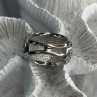 Beautiful Design 925 Sterling Silver Cz Ring Size 8