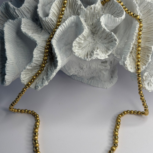 Elegant Design 14K Yellow Gold Necklace Length 23 in