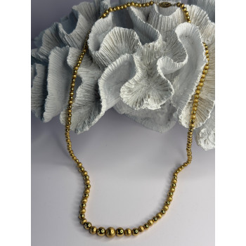 Elegant Design 14K Yellow Gold Necklace Length 23 in