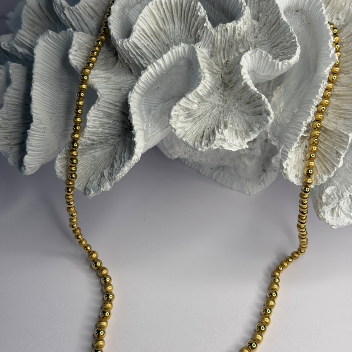 Elegant Design 14K Yellow Gold Necklace Length 23 in