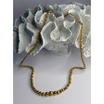 Elegant Design 14K Yellow Gold Necklace Length 23 in