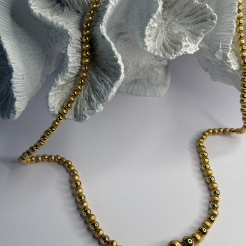 Elegant Design 14K Yellow Gold Necklace Length 23 in