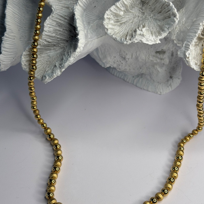 Elegant Design 14K Yellow Gold Necklace Length 23 in