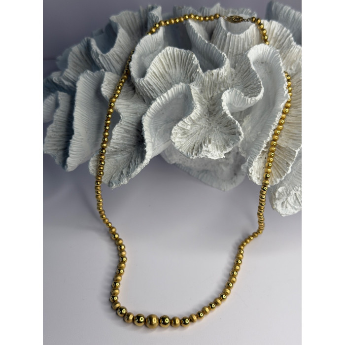 Elegant Design 14K Yellow Gold Necklace Length 23 in