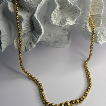 Elegant Design 14K Yellow Gold Necklace Length 23 in