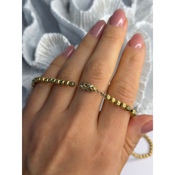 Elegant Design 14K Yellow Gold Necklace Length 23 in