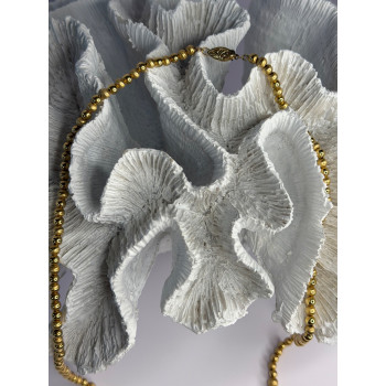 Elegant Design 14K Yellow Gold Necklace Length 23 in