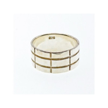 925 Sterling Silver Band Ring Size 10.5