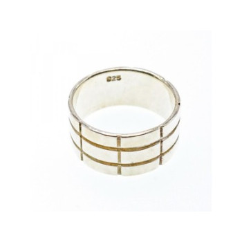 925 Sterling Silver Band Ring Size 10.5