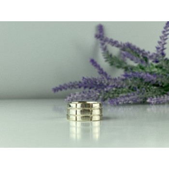 925 Sterling Silver Band Ring Size 10.5