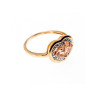 925 Sterling Silver Gold Plated Morganite Ring Size 10