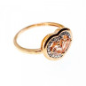 925 Sterling Silver Gold Plated Morganite Ring Size 10