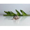 925 Sterling Silver Gold Plated Morganite Ring Size 10